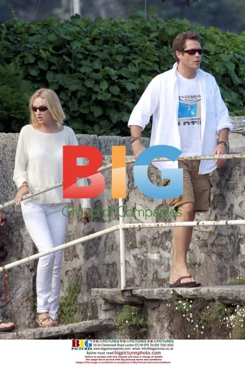 Uma Thurman and Arpad Busson on Lake Como
