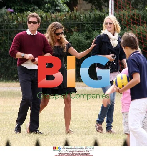Arpad Busson, Uma Thurman, Claudia Schiffer, Elle MacPherson at Kids' Sports Day
