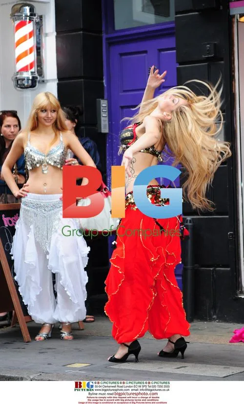 Burlesque dancers at FrostFrench party