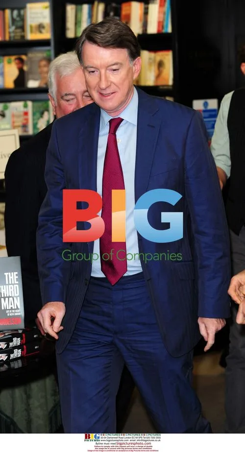Lord Peter Mandelson Book Signing