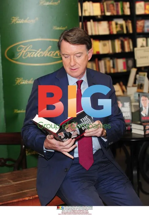 Lord Peter Mandelson Signing New Book