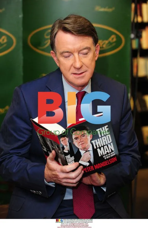 Lord Peter Mandelson signs 'The Third Man'