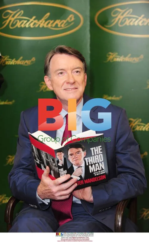 Lord Peter Mandelson signs new book