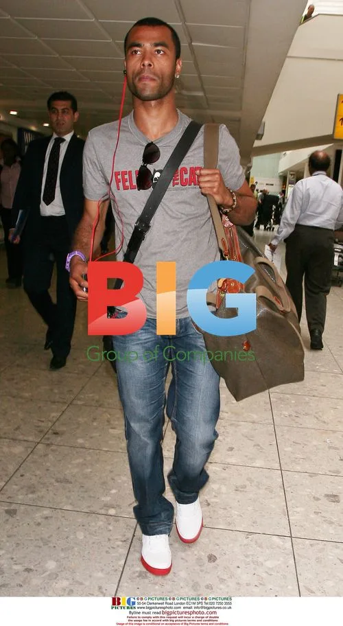 Ashley Cole at London Airport