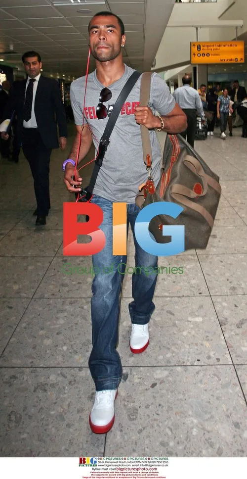 Ashley Cole at London Airport
