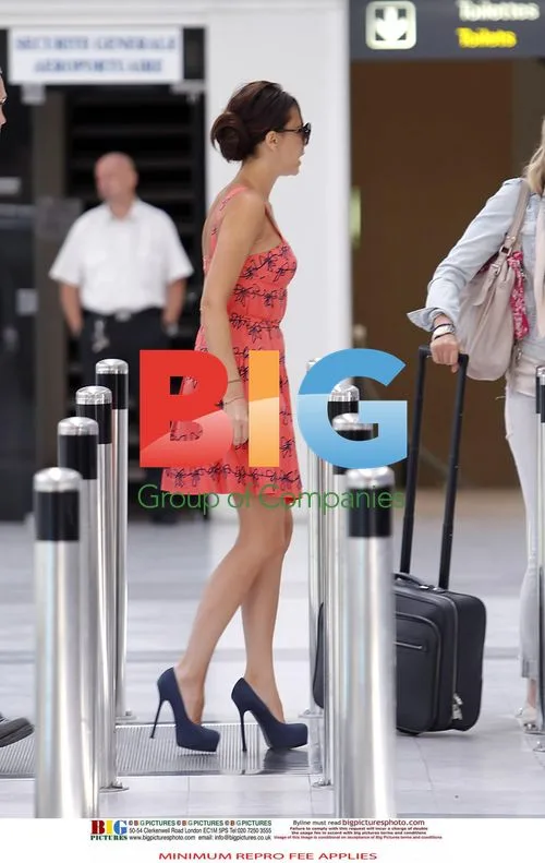 Victoria Beckham Departs Nice Airport