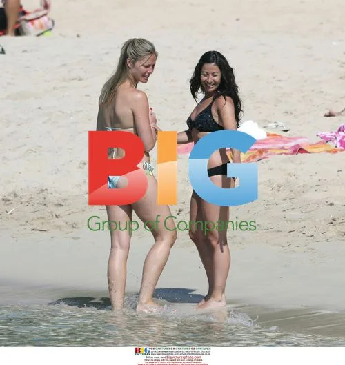 Hayley Tamaddon Relaxes on Spanish Beach