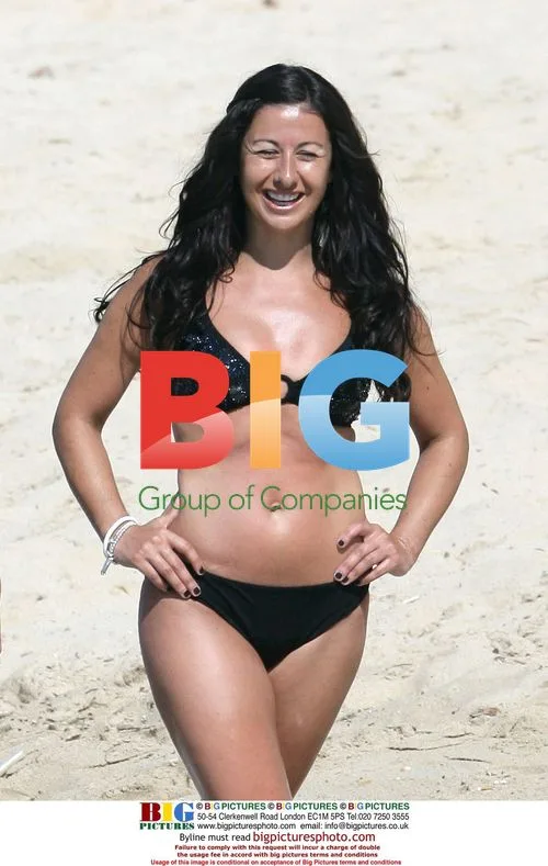 Hayley Tamaddon on Beach in Spain