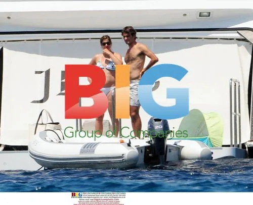 Roger Federer and Mirka on Vacation
