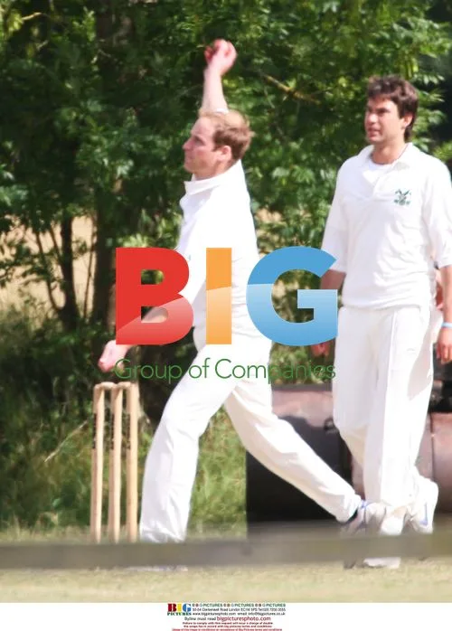 Prince William Plays Cricket