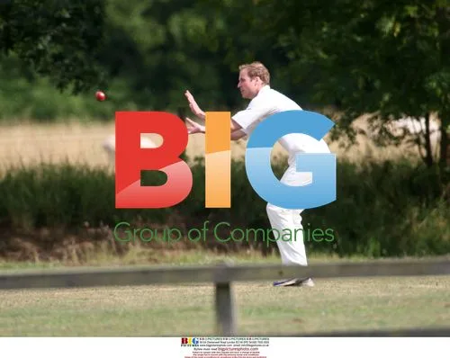 Prince William Bowls for Cricket Team