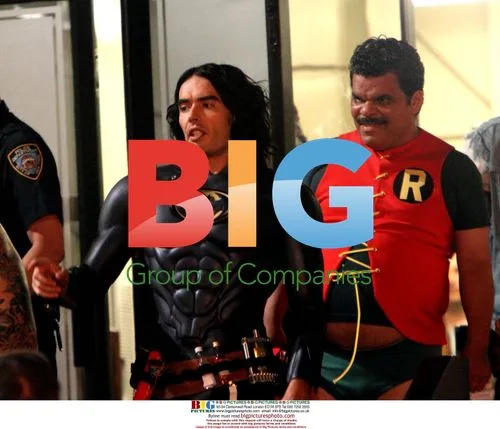 Russell Brand and Luis Guzman film 'Arthur' in Batman costumes
