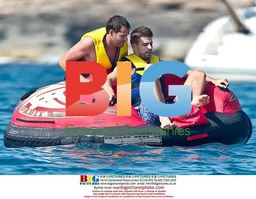 Gerard Pique Relaxes on Holiday in Spain
