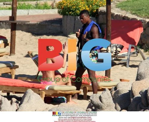 Patrice Evra Relaxes with Girlfriend