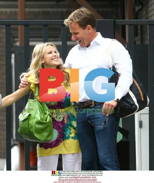 Melinda Messenger and Richard Arnold at GMTV