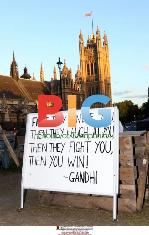Parliament Square peace protesters in London