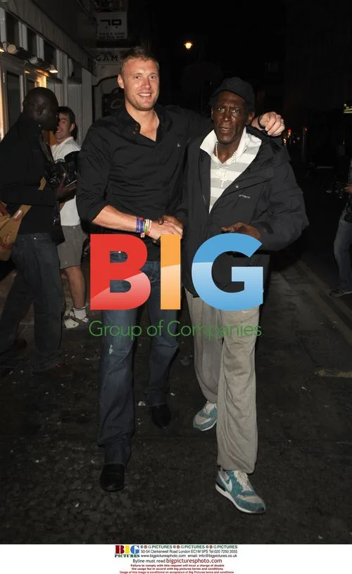 Cricketer Freddie Flintoff Spotted in Soho