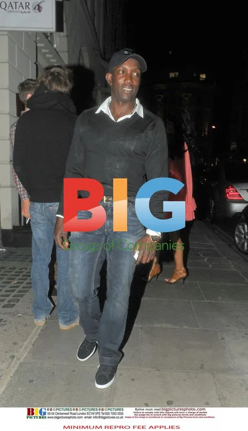 Dwight Yorke Seen Leaving London Hotel