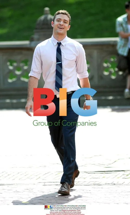 Justin Timberlake filming 'Friends With Benefits'