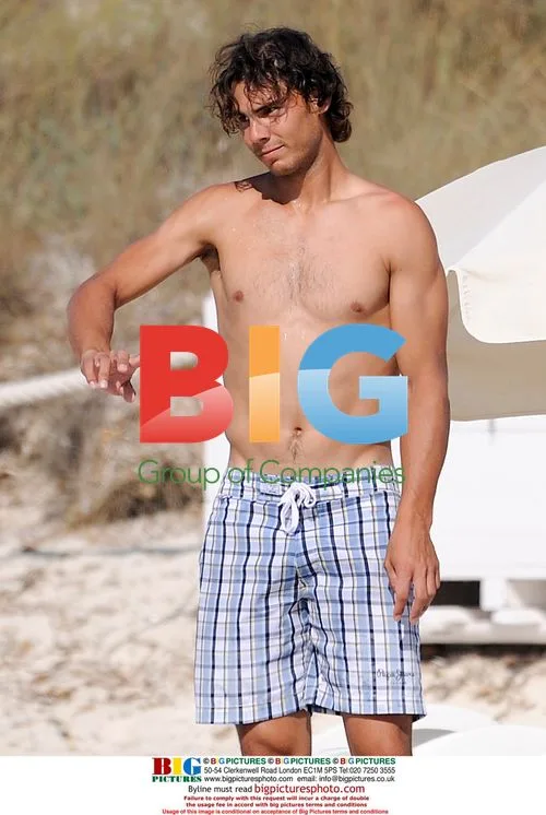 Rafael Nadal Playing Football on Beach