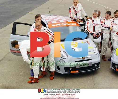 Heston, Brendan, and Lord Brocket at Silverstone Classic