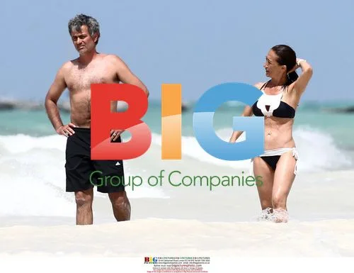 Jose Mourinho on Beach Holiday with Family