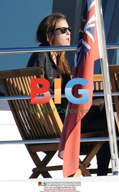 Ashton Kutcher and Tallulah Willis on Sydney Harbour