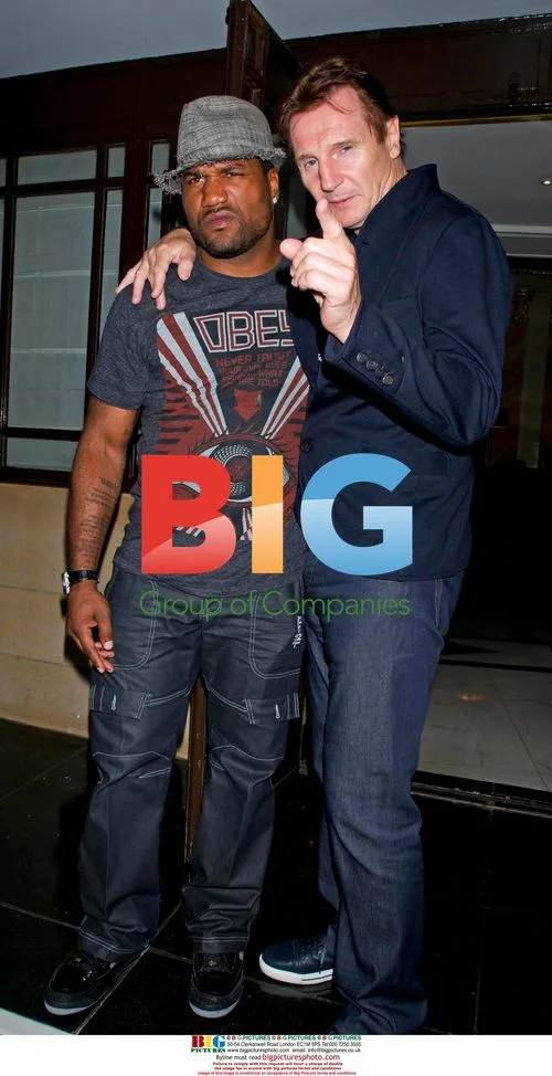 Liam Neeson and Quinton 'Rampage' Jackson at \"The A Team\" UK Premiere