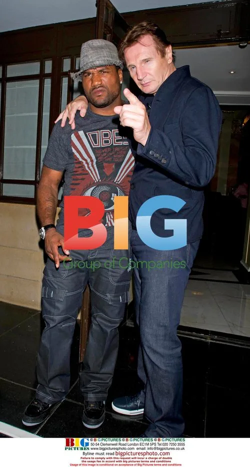 Liam Neeson and Quinton 'Rampage' Jackson at UK Premiere