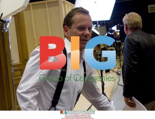Kiefer Sutherland on the set of Melancholia