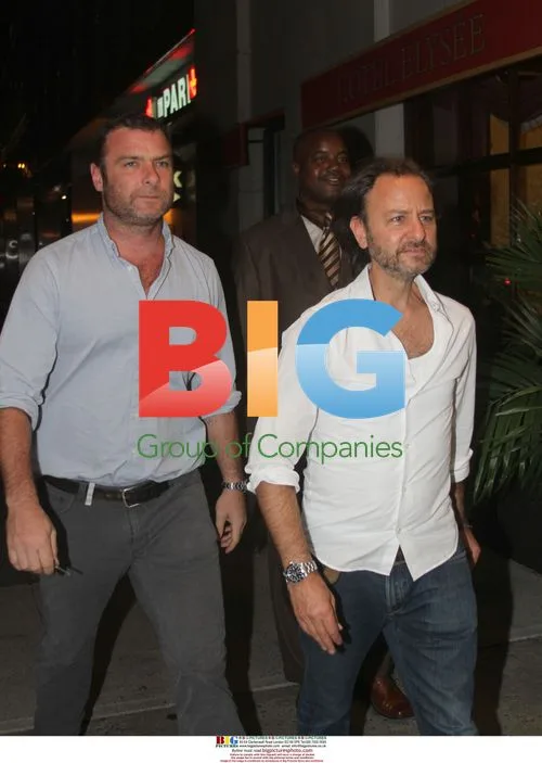 Liev Schreiber and Fisher Stevens Dinner in NYC