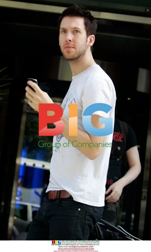 Calvin Harris Leaves London Hotel