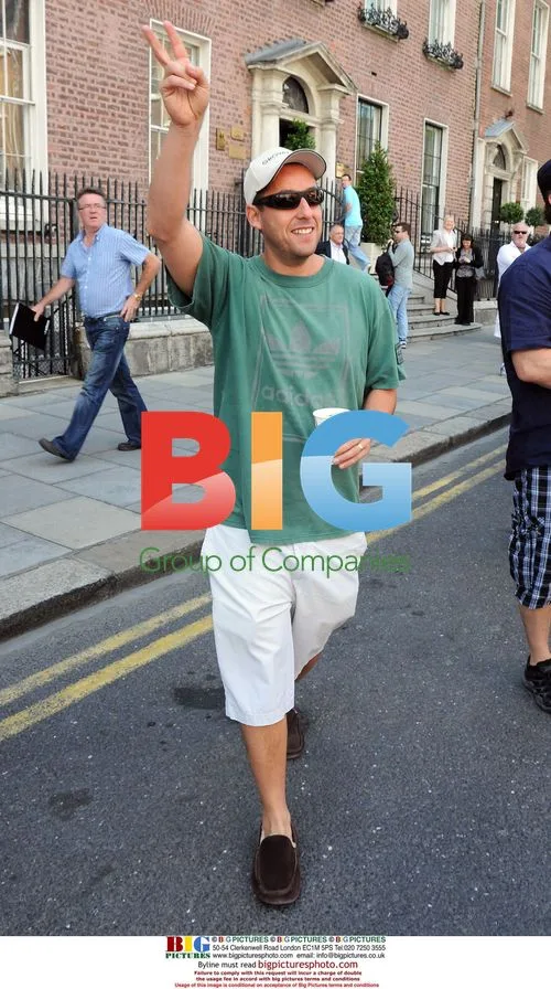 Adam Sandler Leaves Merrion Hotel in Dublin