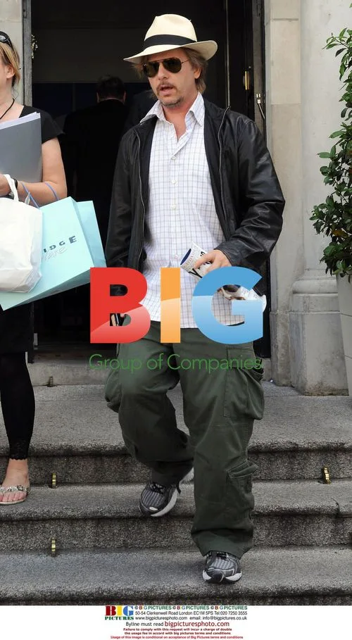 David Spade leaving hotel in Dublin
