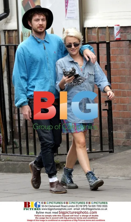 Jaime Winstone and Boyfriend on Portobello Rd