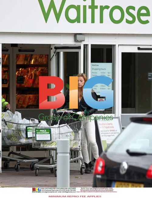 Charlotte Church Shopping at Waitrose