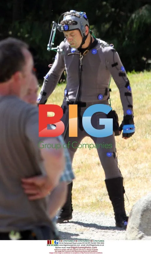 James Franco, Freida Pinto and John Lithgow on the set of Caesar Rise of The Apes