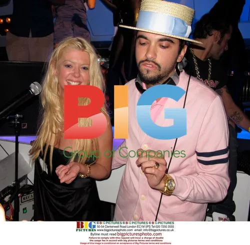 Tara Reid and DJ Cassidy at VIP Room in St. Tropez
