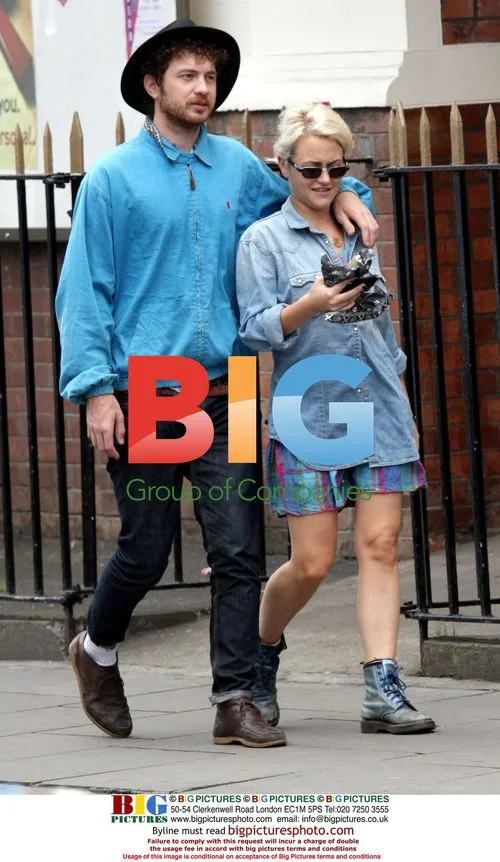 Jaime Winstone and Boyfriend in Notting Hill