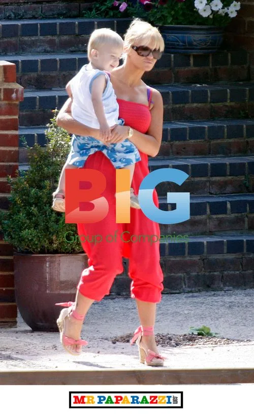 Kerry Katona's Outing with Kids