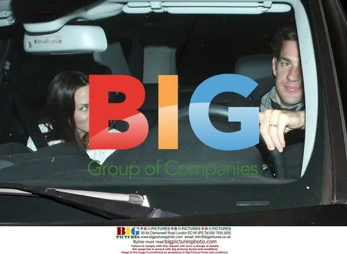 Emily Blunt and John Krasinski Leaving Madeos