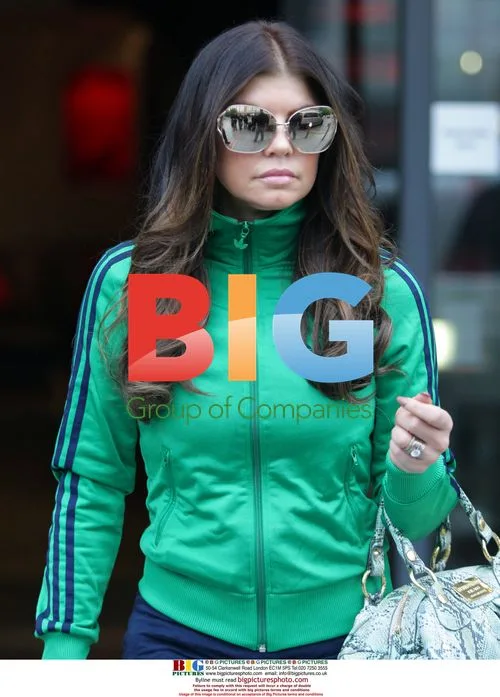 Fergie Leaving Hotel in Birmingham