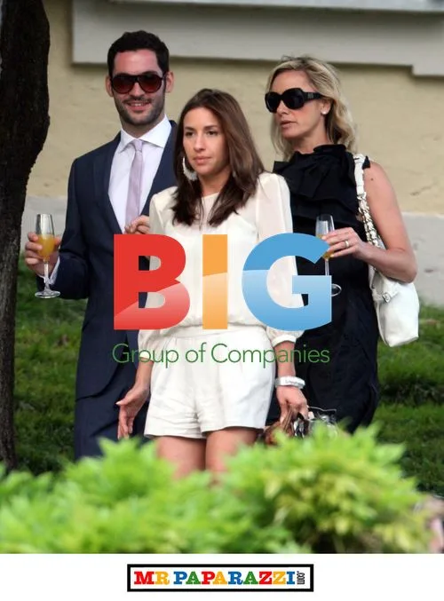 Liam Gallagher and friends at Italy wedding