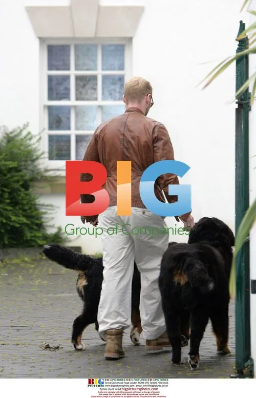 Ronan Keating with family dogs