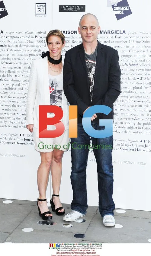 Tiphaine de Lussy and Dinos Chapman at Maison Martin Margiela Event
