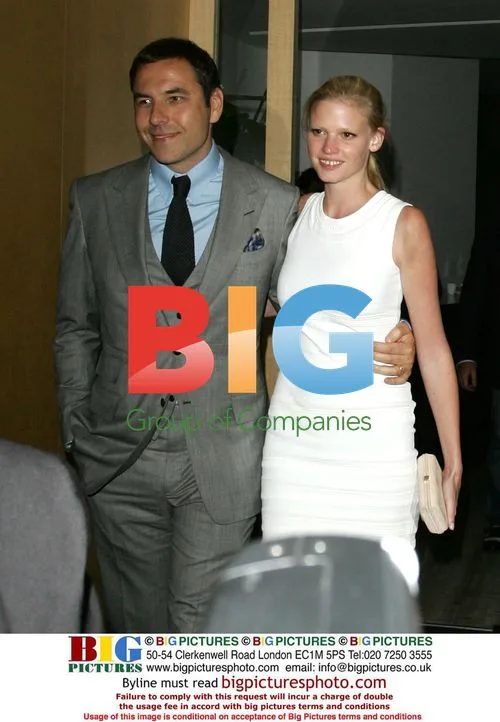 David Williams and Lara Stone at Nobu