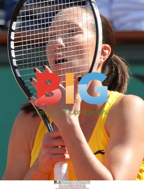 Jankovic hits serve at French Open