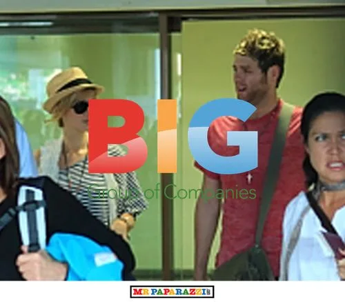 Brian Mcfadden and Delta Goodrem arrive in Bali