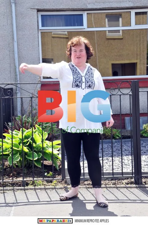 Susan Boyle Visits Motor Garage in Blackburn