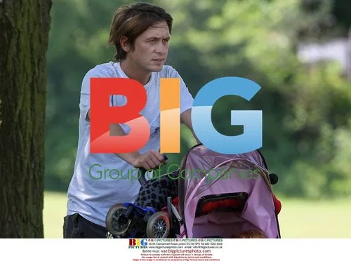 Mark Own with children in London park